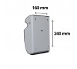 Compass Wall Mounted Ashtray Grey Powder Coat