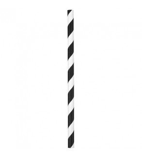 Black-White Cocktail Paper Straw