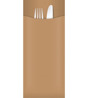 Yiassoo Kraft Cutlery Pouch Only 85x200mm (1000)