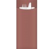 Yiassoo Bordeaux Cutlery Pouch w/2ply White Napkin 85x200mm
