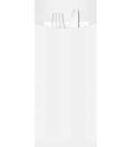White Cutlery Pouch w/3ply Napkin 85x200mm (1000)