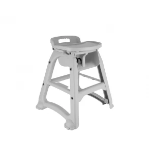 Jiwins High Chair Polypropylene Grey