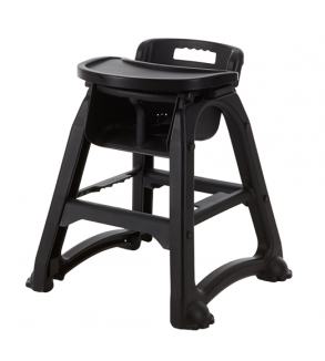 Jiwins High Chair Polypropylene Black