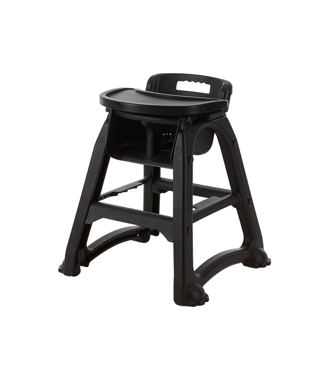 Jiwins High Chair Polypropylene Black
