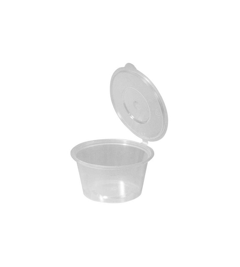 Capri 100ml Dipping Sauce Container w/Hinged Lid