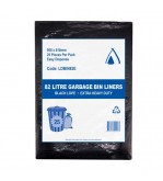 Bin Liner 82L LDPE XHD Black