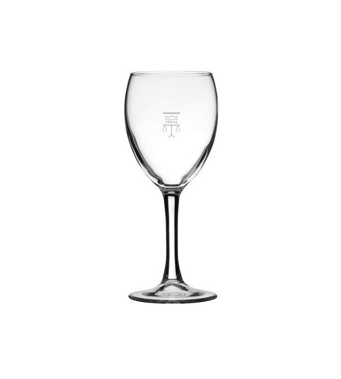 Crown Atlas Toughened Wine Glass 230ml Certified Pilmsol (24)