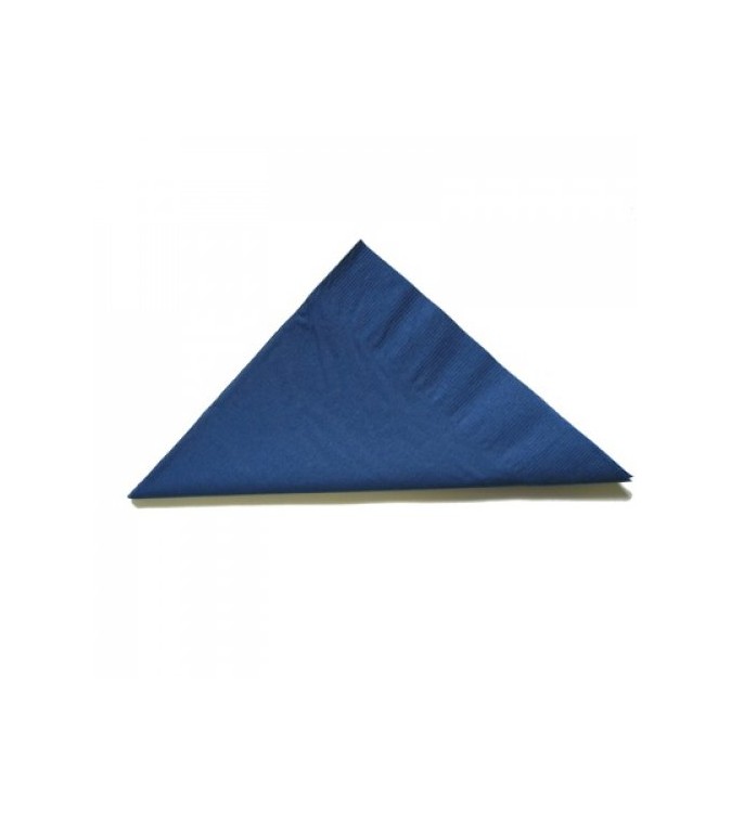 Alpen 2ply Dark Blue Dinner Napkin 400x400mm 1/4 Fold
