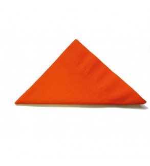 Alpen 2ply Orange Dinner Napkin 400x400mm 1/4 Fold