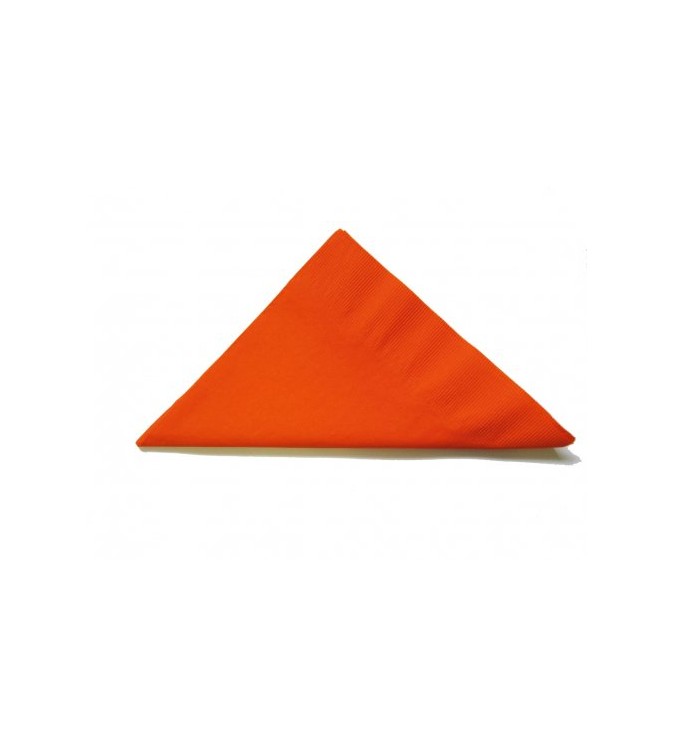 Alpen 2ply Orange Dinner Napkin 400x400mm 1/4 Fold