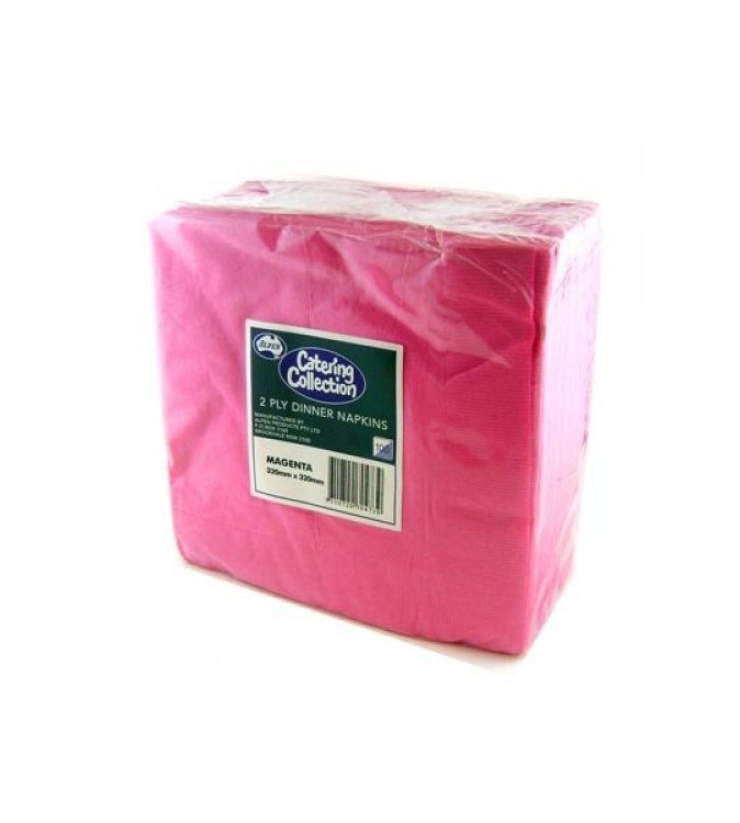 Alpen 2ply Magenta Dinner Napkin 400x400mm 1/4 Fold