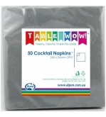 Alpen 2ply Silver Cocktail Napkin 250x250mm