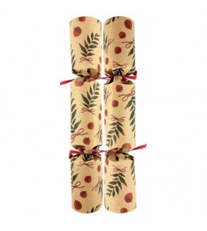 Bon Bons 10in Paper Holly & Berries w/Raffia (50)