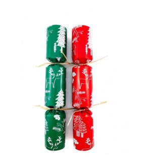 Bon Bons 10in Paper Red and Green Reindeers (50)