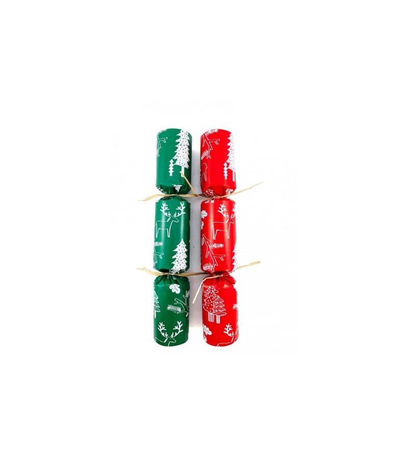 Bon Bons 10in Paper Red and Green Reindeers