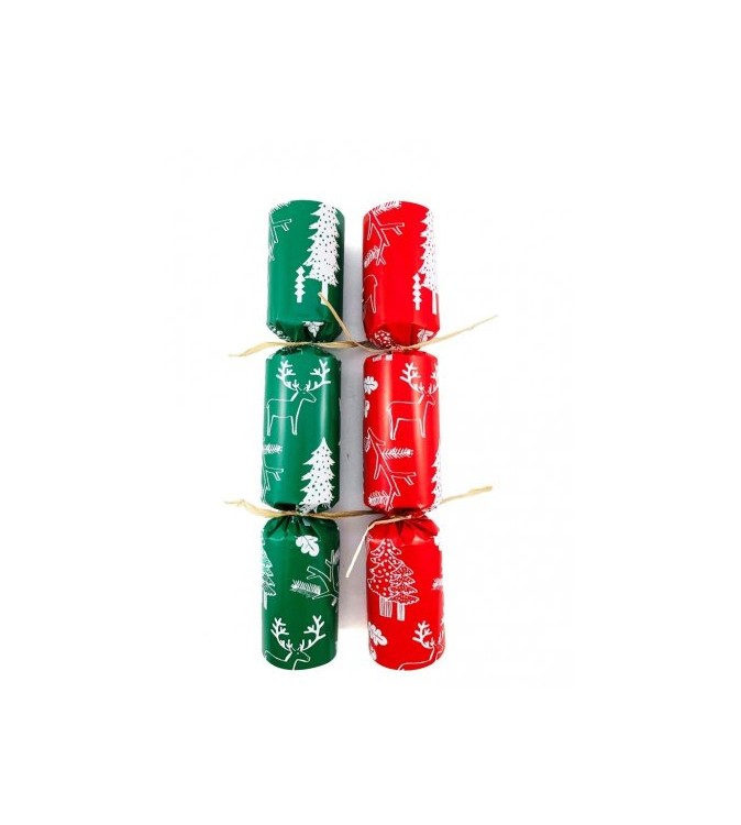 Bon Bons 10in Paper Red and Green Reindeers