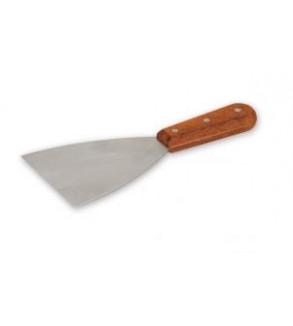 Pan Scraper Stainless-Steel w/Wooden Handle 115x100mm