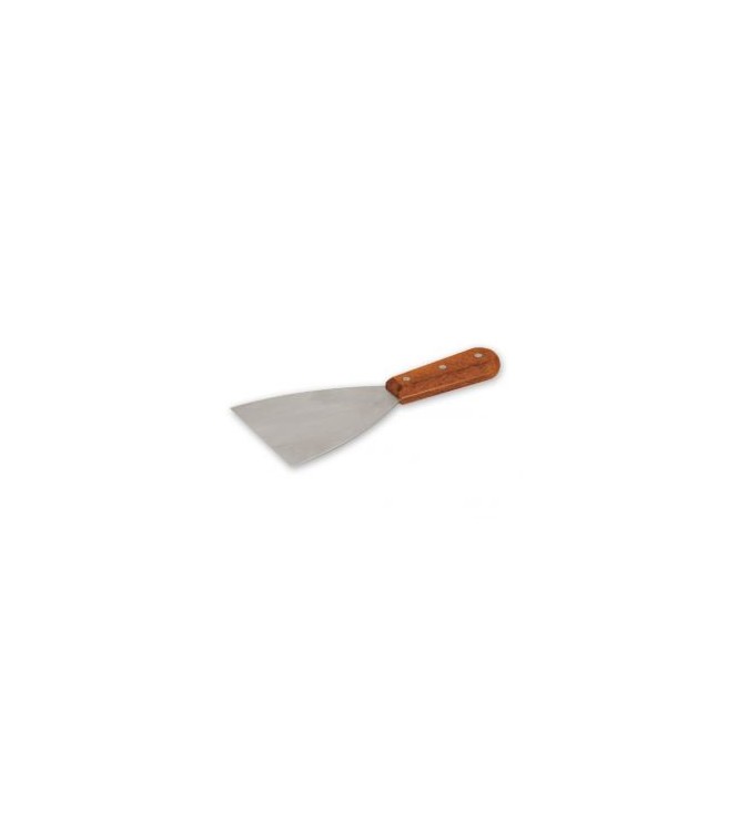 Pan Scraper S/S w/Wooden Handle 115x100mm