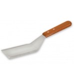 Griddle Scraper Stainless-Steel w/Wooden Handle 120x70mm