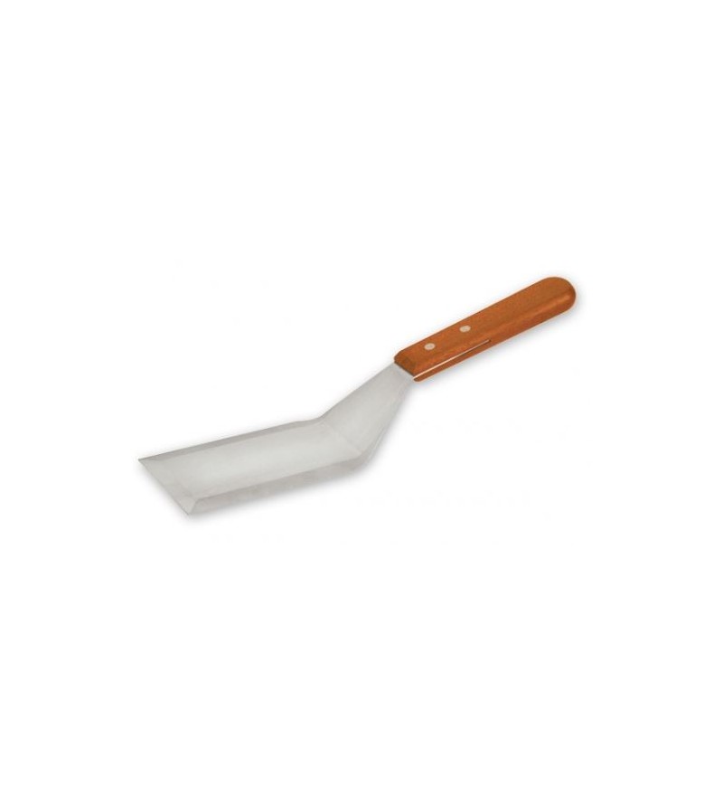 Griddle Scraper Stainless-Steel w/Wooden Handle 120x70mm