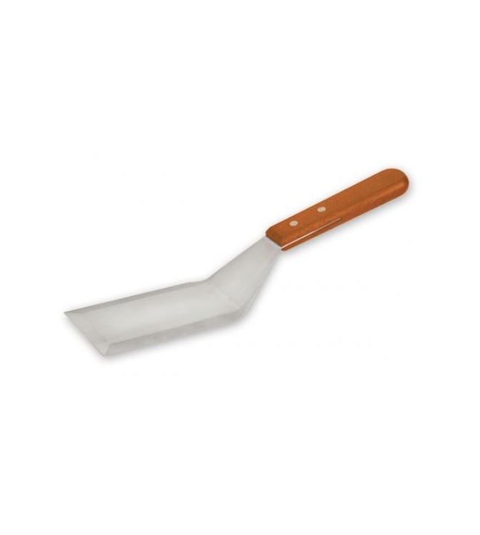 Griddle Scraper Stainless-Steel w/Wooden Handle 120x70mm