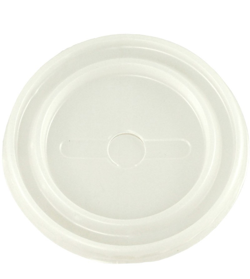 Opaque Plastic Lid w/Straw Hole