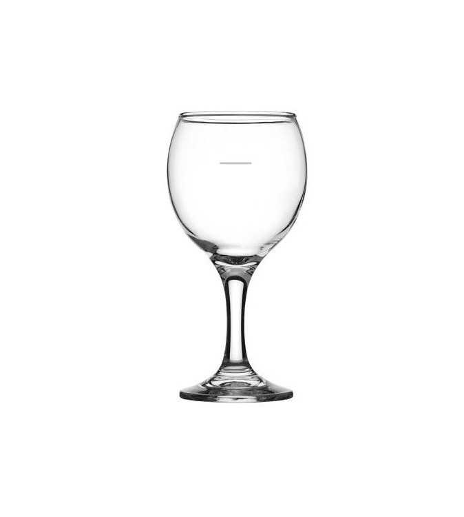 Crown Crysta III Wine Glass 260ml Plimsol Line @ 150ml (24)