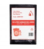 Bin Liner 120L LDPE HD Black