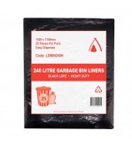 Bin Liner 240L LDPE HD Black