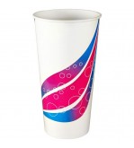 Paper Milkshake Cup Swirl Multi Colour 24oz / 709ml