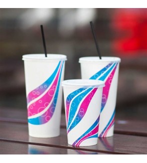 Swirl Multi Colour 24oz /  709ml Paper Milkshake Cup