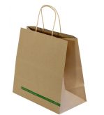 Medium Kraft Paper Carry Bag w/Twist Handle 275x280mm +150g