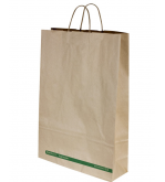 Medium Kraft Paper Carry Bag w/Twist Handle 340x90x480mm