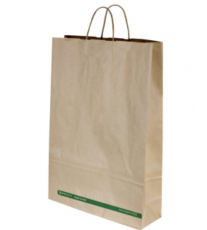 Medium Kraft Paper Carry Bag w/Twist Handle 340x90x480mm