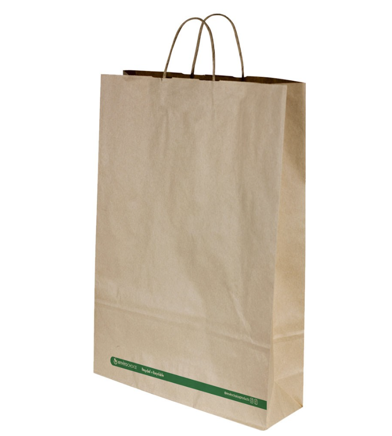 Medium Kraft Paper Carry Bag w/Twist Handle 340x90x480mm