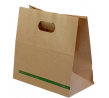 Kraft Paper Carry Bag D-Cutt Handle 280x280mm + 150g (250)