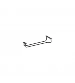 Glass Hanger 250mm Single Row Black