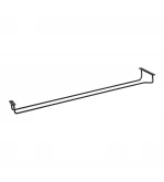 Glass Hanger 600mm Single Row Black