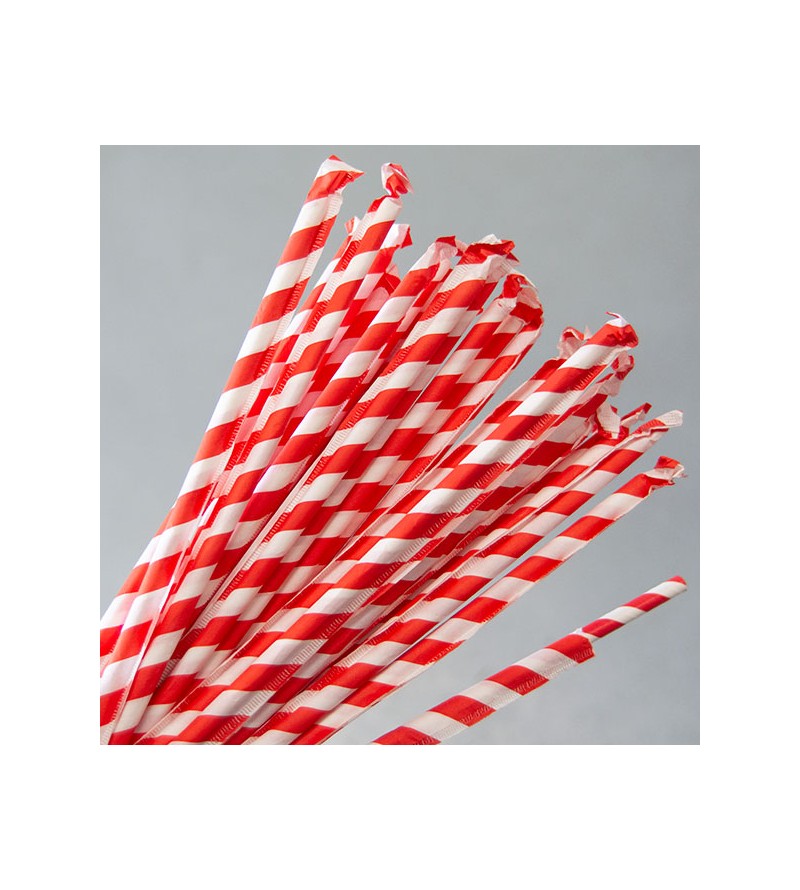 Red-White Cocktail Paper Straw