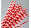 Red-White Cocktail Paper Straw