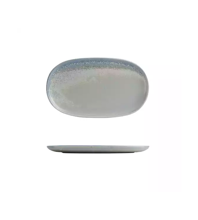 Moda Porcelain 305x180mm Oval Coupe Plate Cloud
