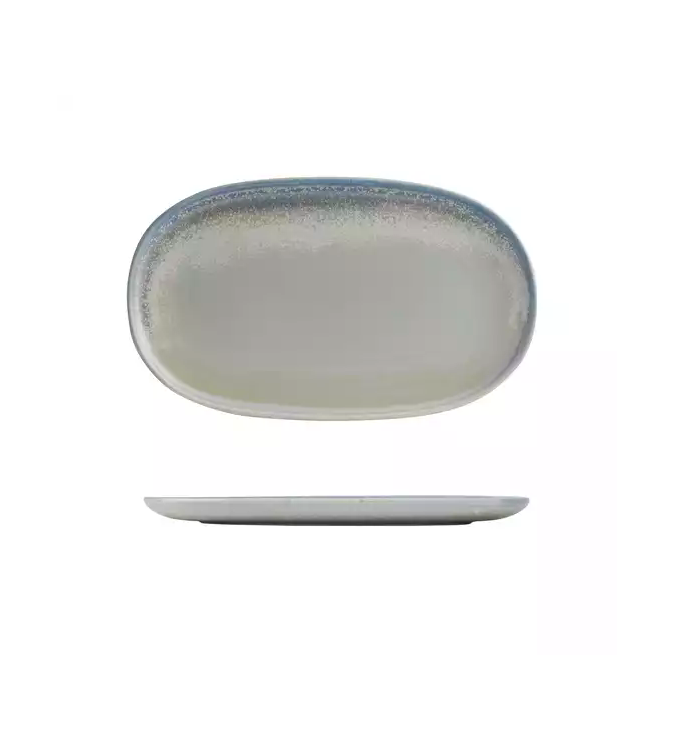 Moda Porcelain 355x215mm Oval Coupe Plate Cloud