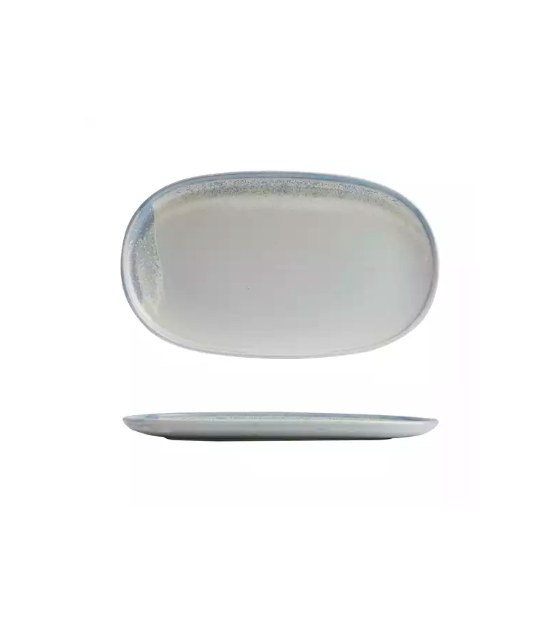 Moda Porcelain 405x240mm Oval Coupe Plate Cloud