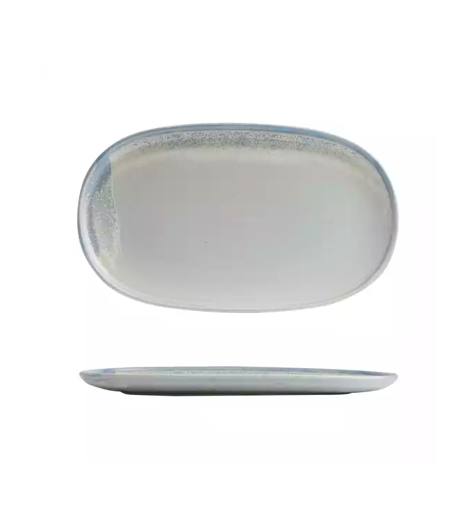 Moda Porcelain 405x240mm Oval Coupe Plate Cloud