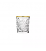 Libbey 355ml Hobstar DOF Glass w/Gold Rim