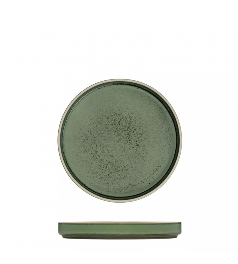 Luzerne 160mm Round Stackable Plate Mod Smokey Basil