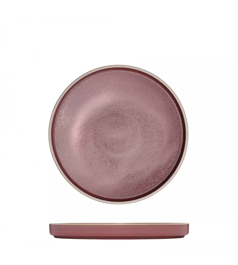 Luzerne 200mm Round Stackable Plate Mod Smokey Plum