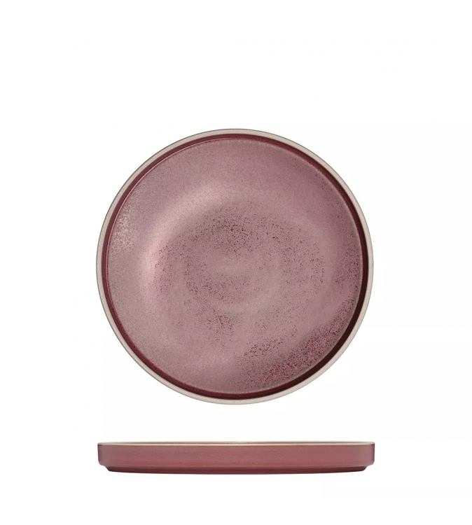Luzerne 200mm Round Stackable Plate Mod Smokey Plum