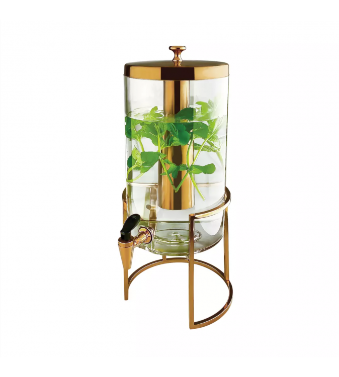 Athena 5L Crescent Juice Dispenser Rose Gold PVD