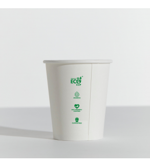 Truly Eco 8oz / 237ml Single Wall Cup White
